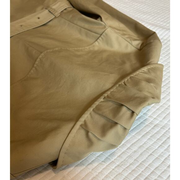 J Crew women's Tan Classic Double Breasted Trench Coat w Belt Size XS - Picture 6 of 12